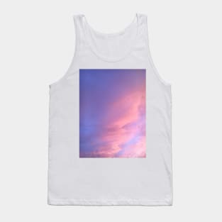 Pastel Pink, Purple Sunset Sky Tank Top